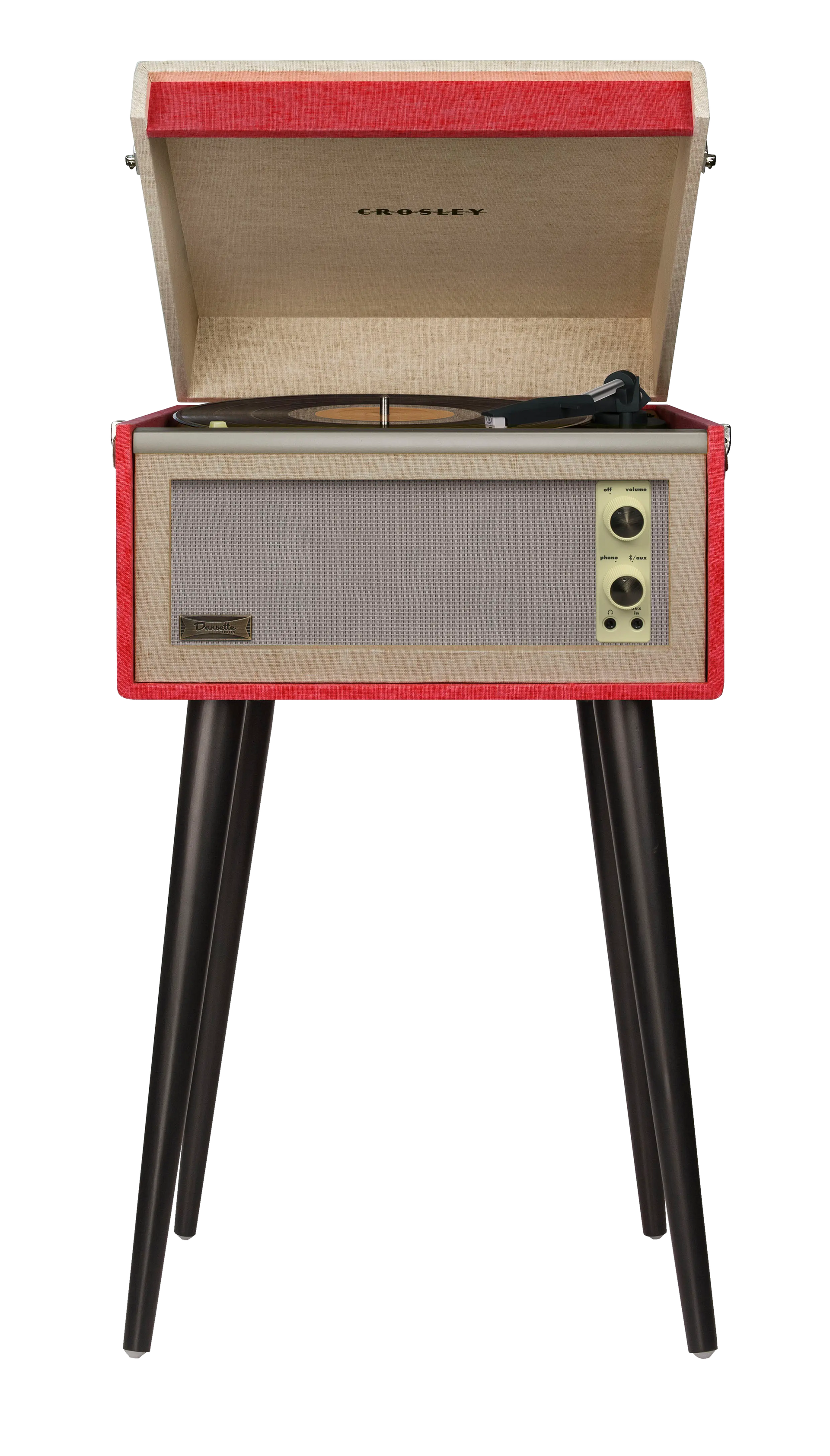 Bermuda Bluetooth record player - CR6233A-RE | Vintage red Crosley Radio Europe