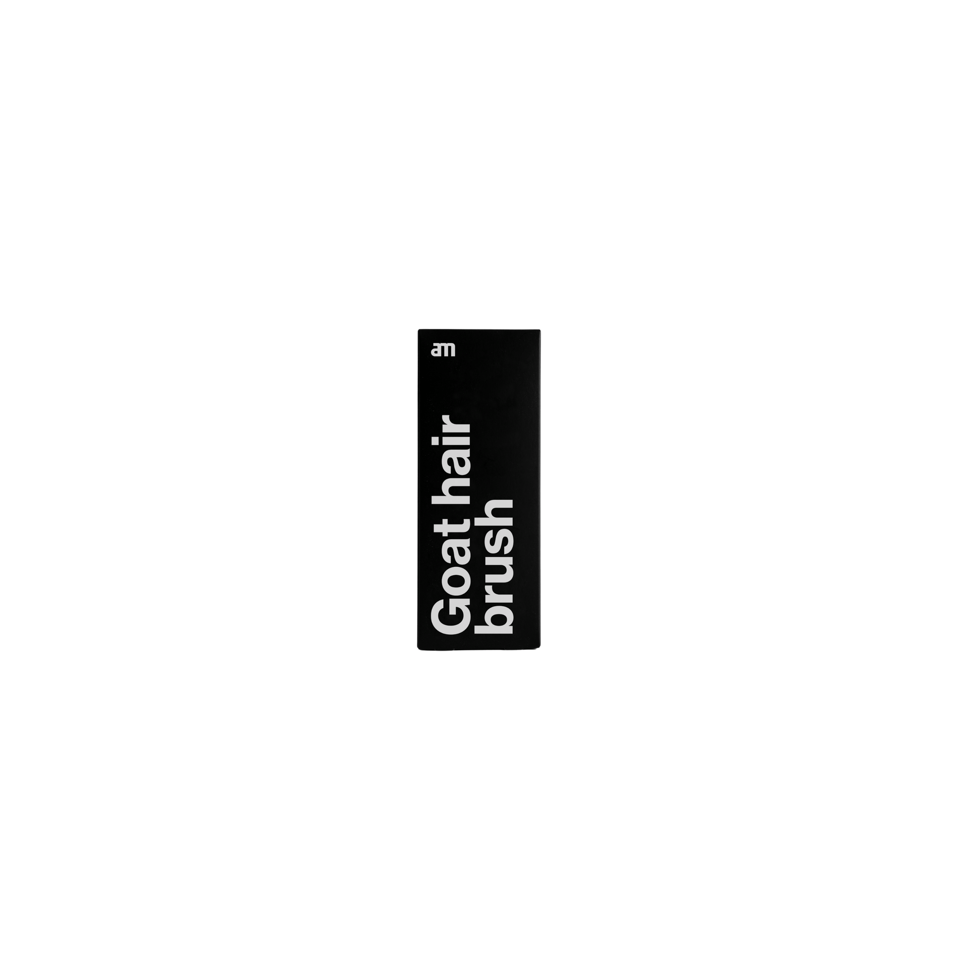 AM CLEAN SOUND black goat hair vinyl brush, front view