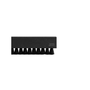 AM CLEAN SOUND black goat hair vinyl brush, front view