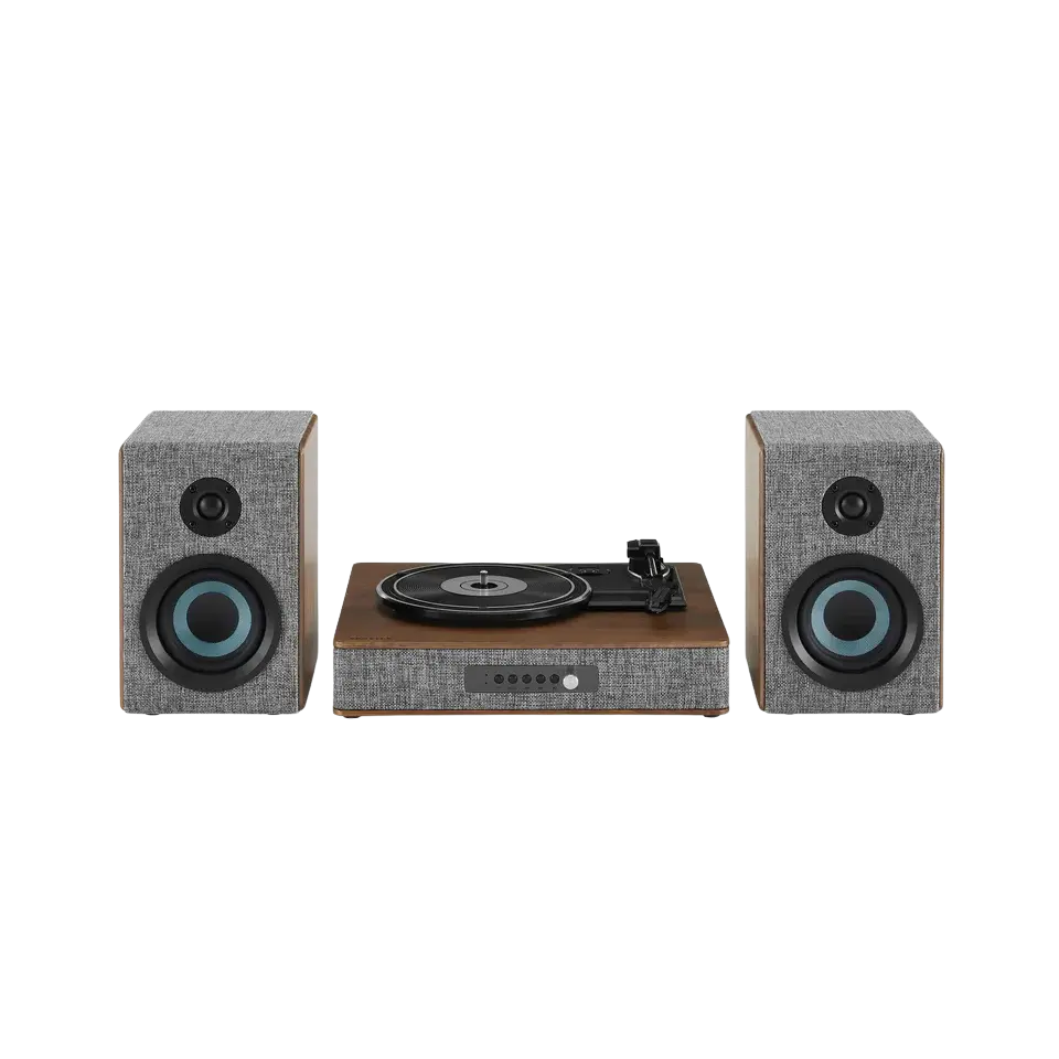 Aria record player with external speakers - CR7020A-GY4 | Gray Crosley Radio Europe