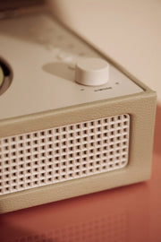 Crosley Voyager CD player in dune color with Bluetooth and FM radio, detail view