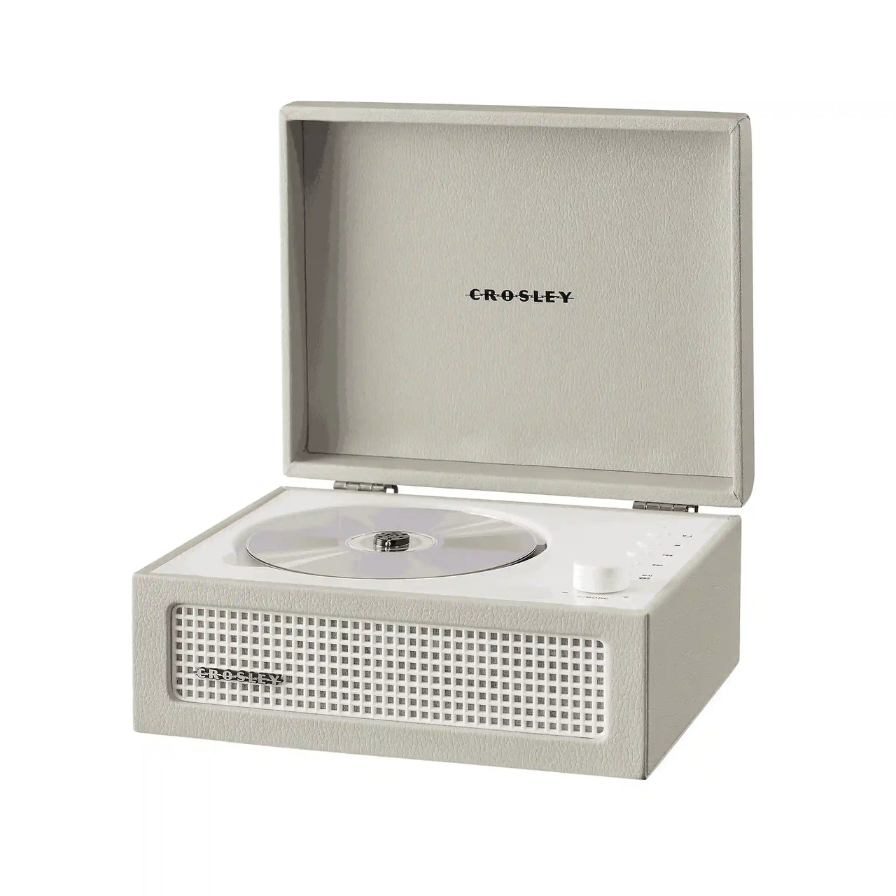 Crosley Voyager CD player in dune color with Bluetooth and FM radio, front view