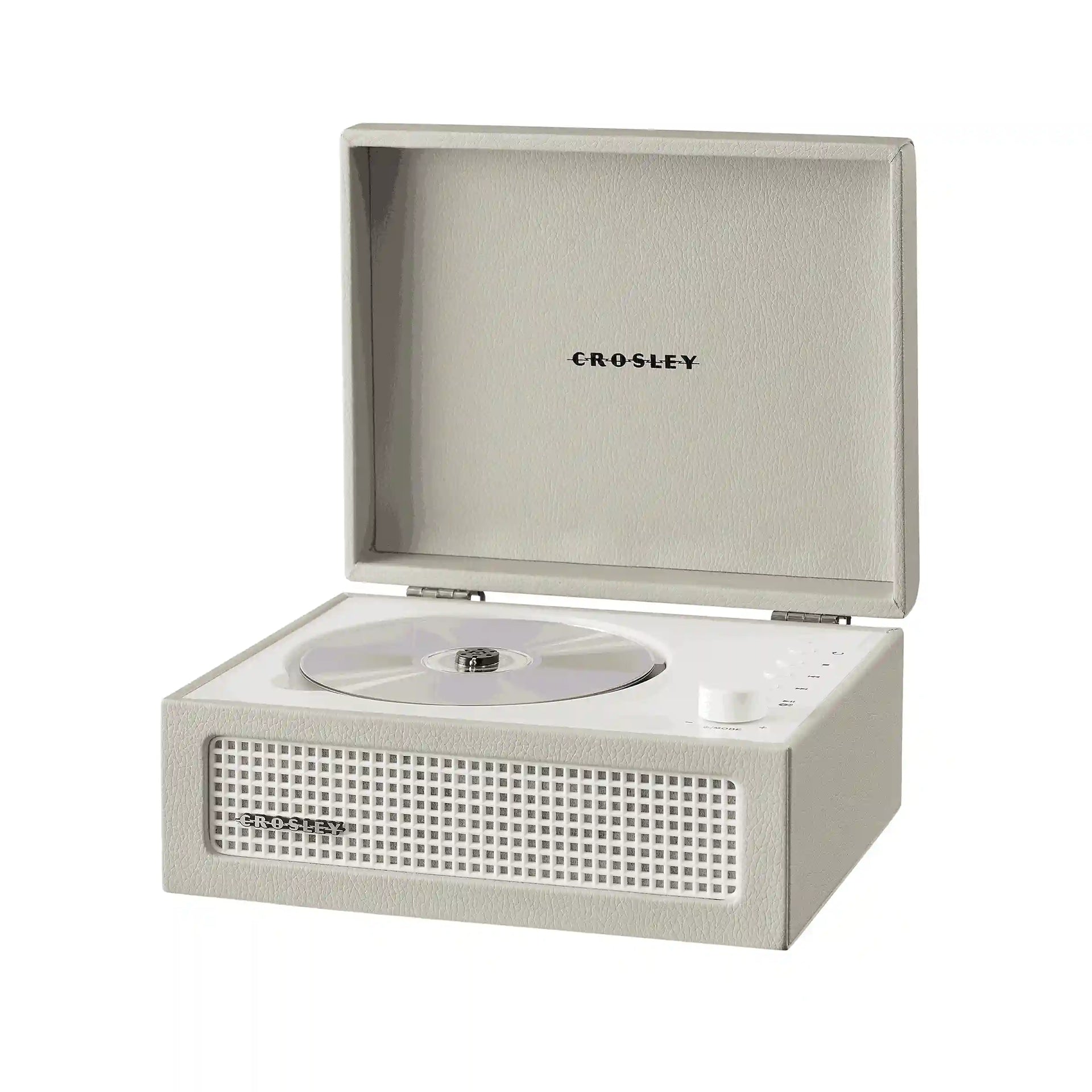 Crosley Voyager CD player in dune color with Bluetooth and FM radio, front view