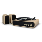 Crosley Gig Record Player With External Speakers in Natural wood