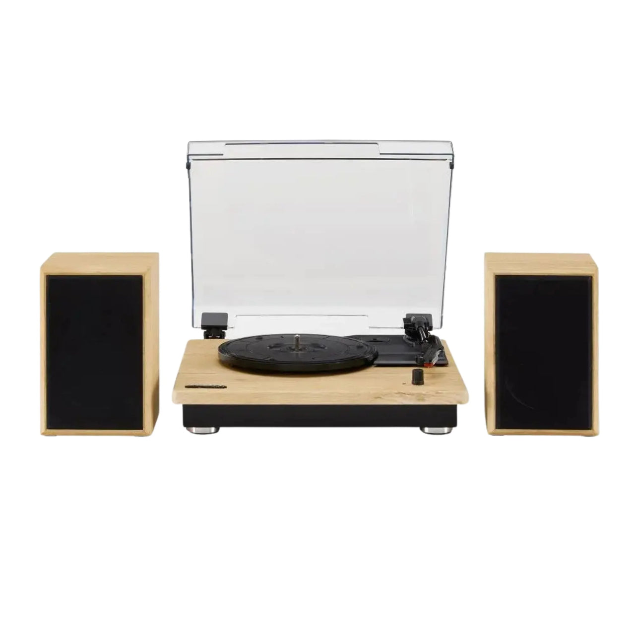 Brio Record Player With Speakers in Natural wood