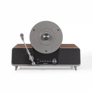 Crosley Beck walnut fully automatic vertical record player, front view