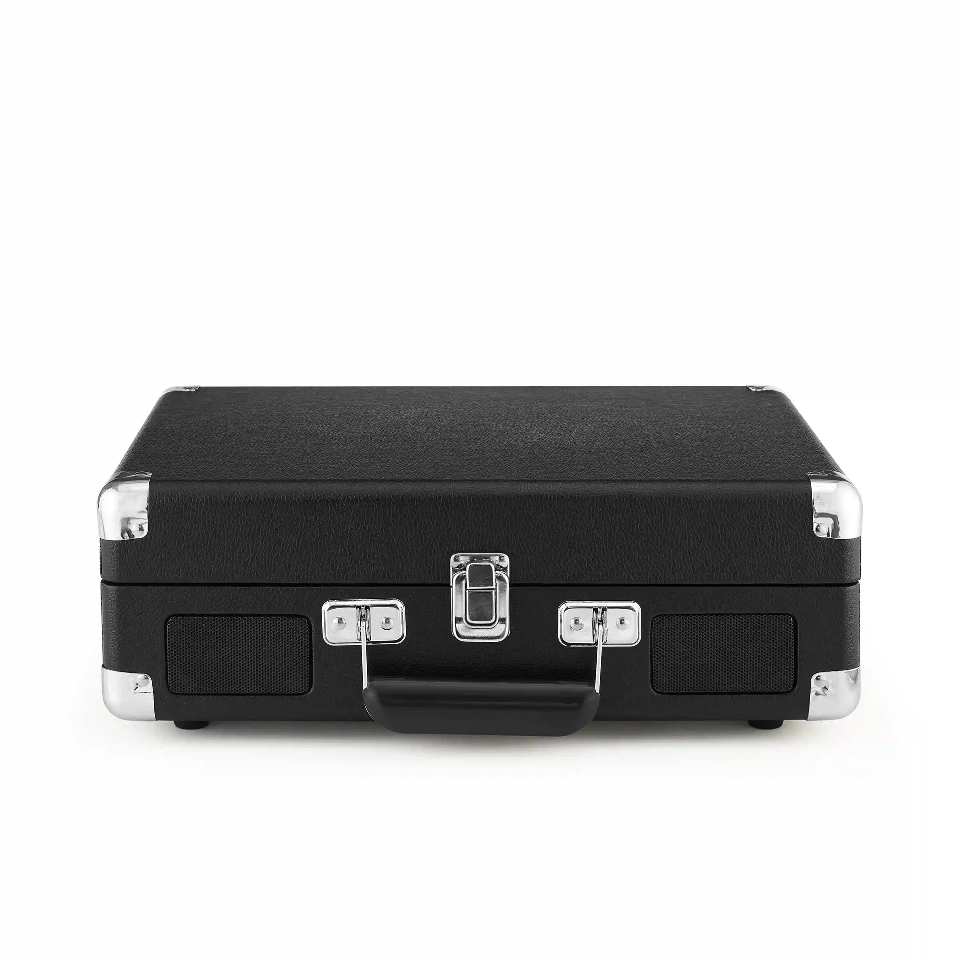 Crosley Cruiser Plus Bluetooth Record Player in black, shown from the front view