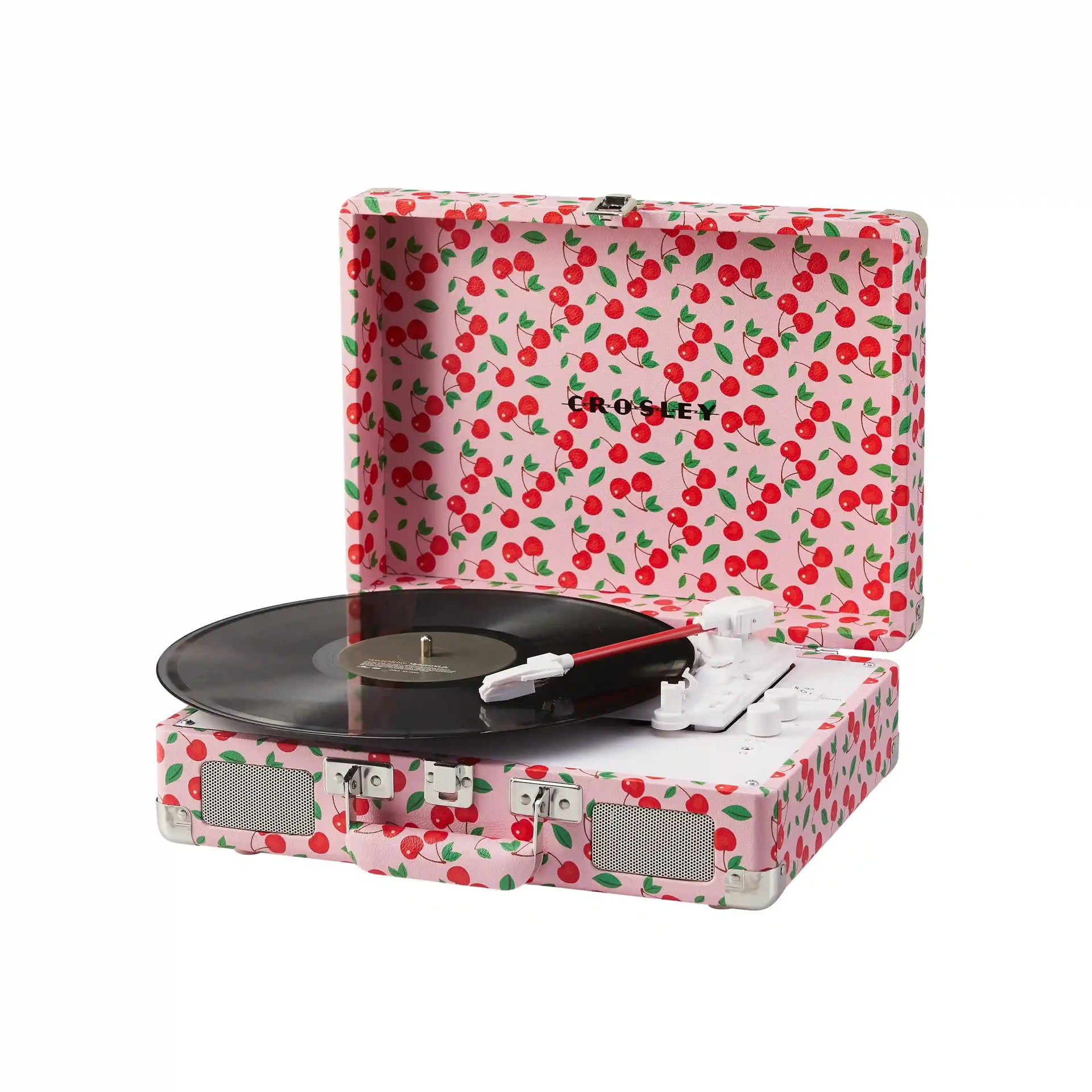 Crosley Cruiser Plus Bluetooth Record Player in red, shown from the front view