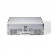 Crosley Cruiser Plus Bluetooth Record Player in silver, front view