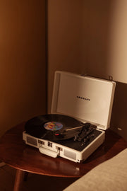 Crosley Cruiser Plus Bluetooth Record Player in White Sand 