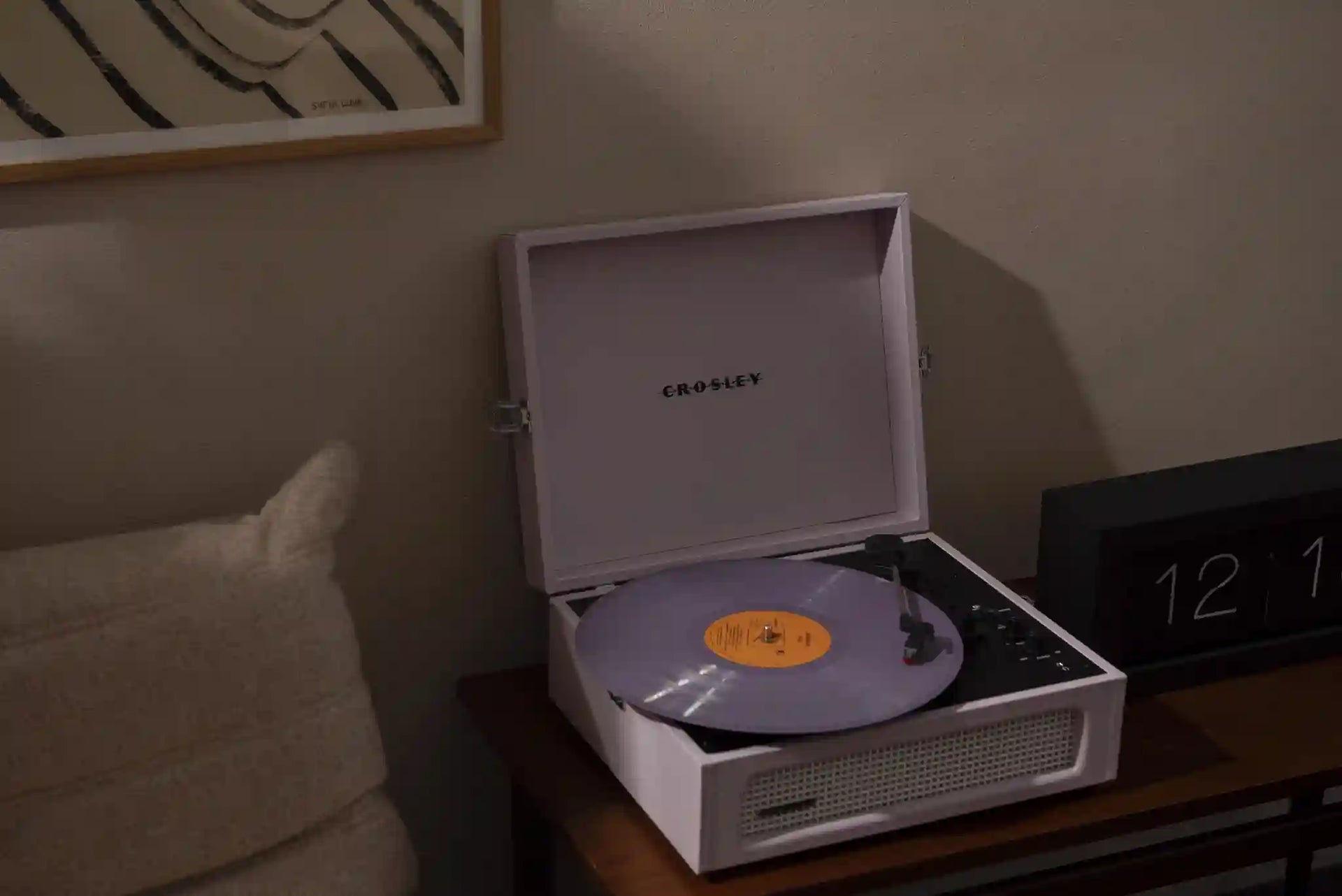Crosley Voyager Bluetooth Record Player in Amethyst