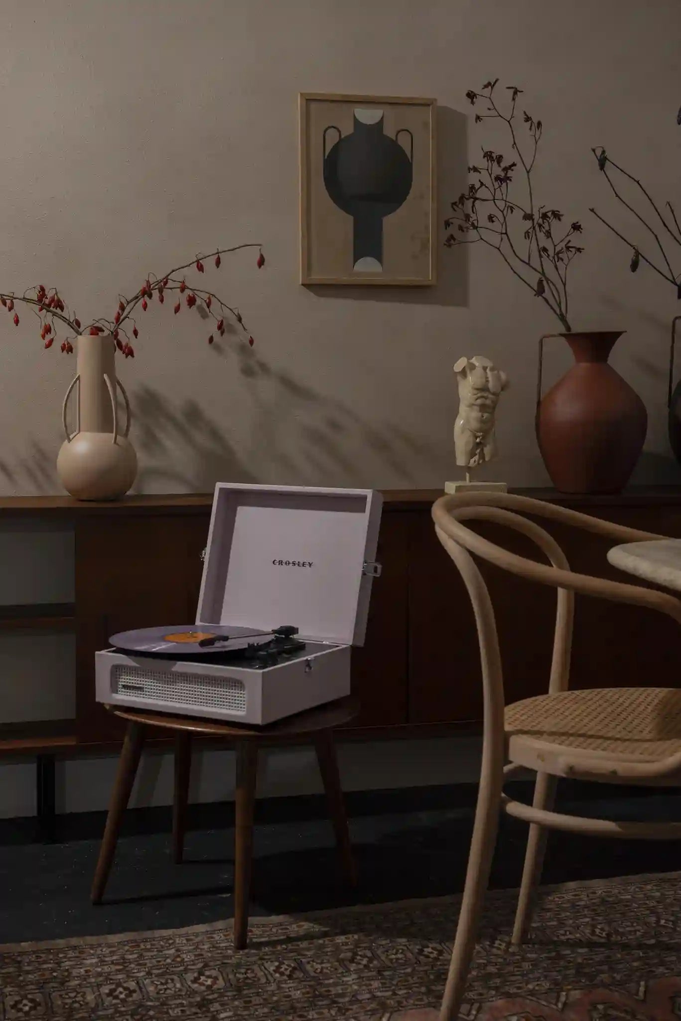 Crosley Voyager Bluetooth Record Player in Amethyst
