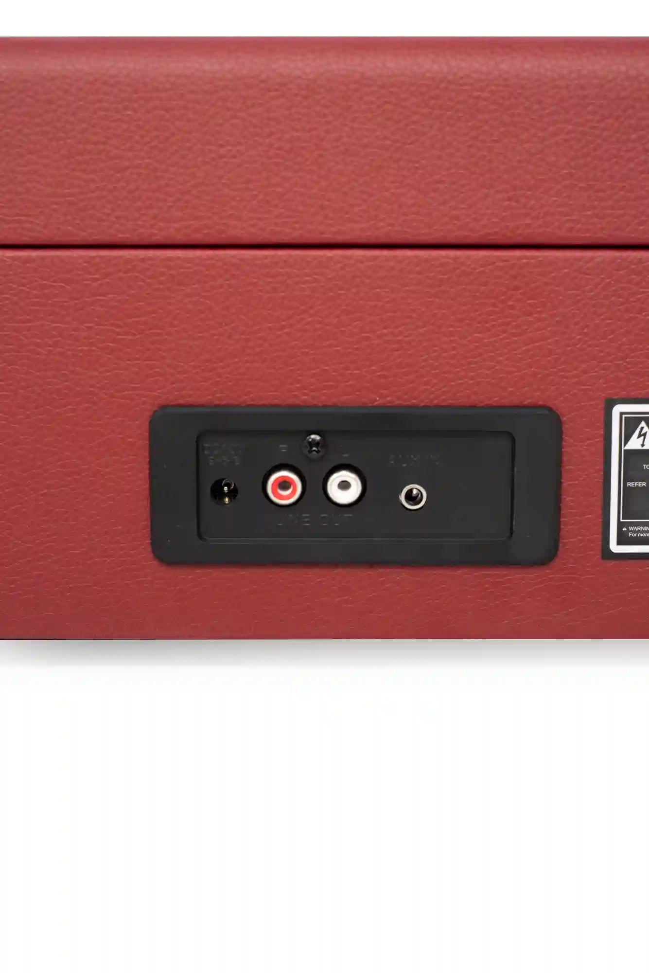 Crosley Voyager Bluetooth Record Player Burgundy back
