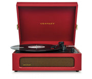 Crosley Voyager Bluetooth Record Player in burgundy, front
