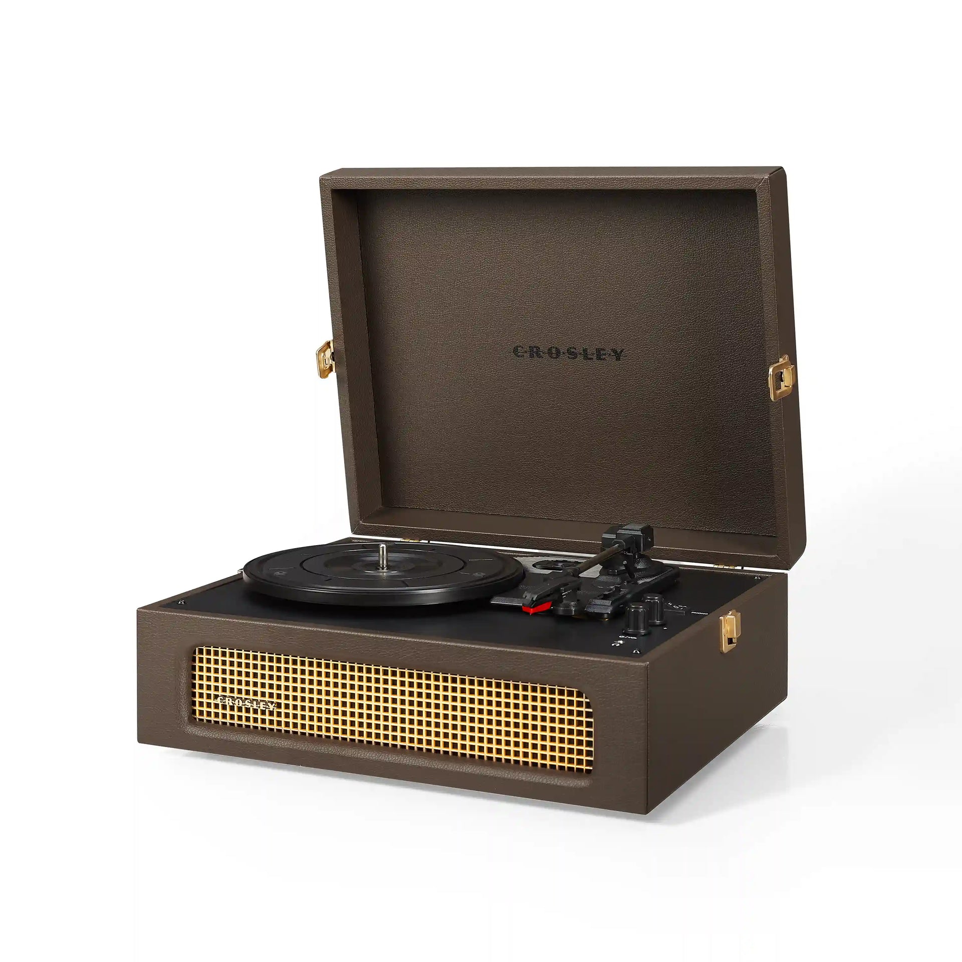 Crosley Voyager Bluetooth Record Player in Cocao, front view