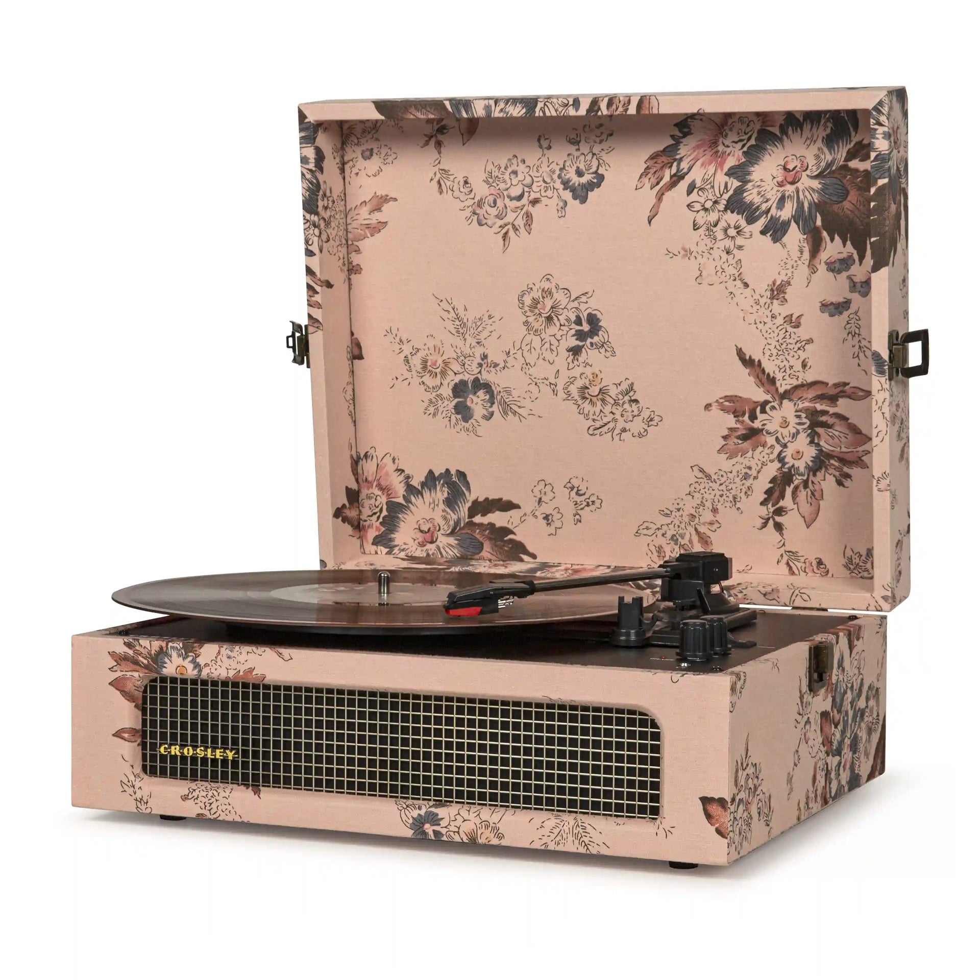 Crosley Voyager Bluetooth Record player Floral