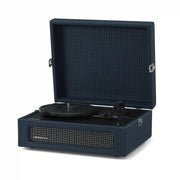 Crosley Voyager Bluetooth Record Player in navy, front view