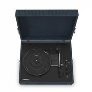 Crosley Voyager navy Bluetooth record player viewed from above