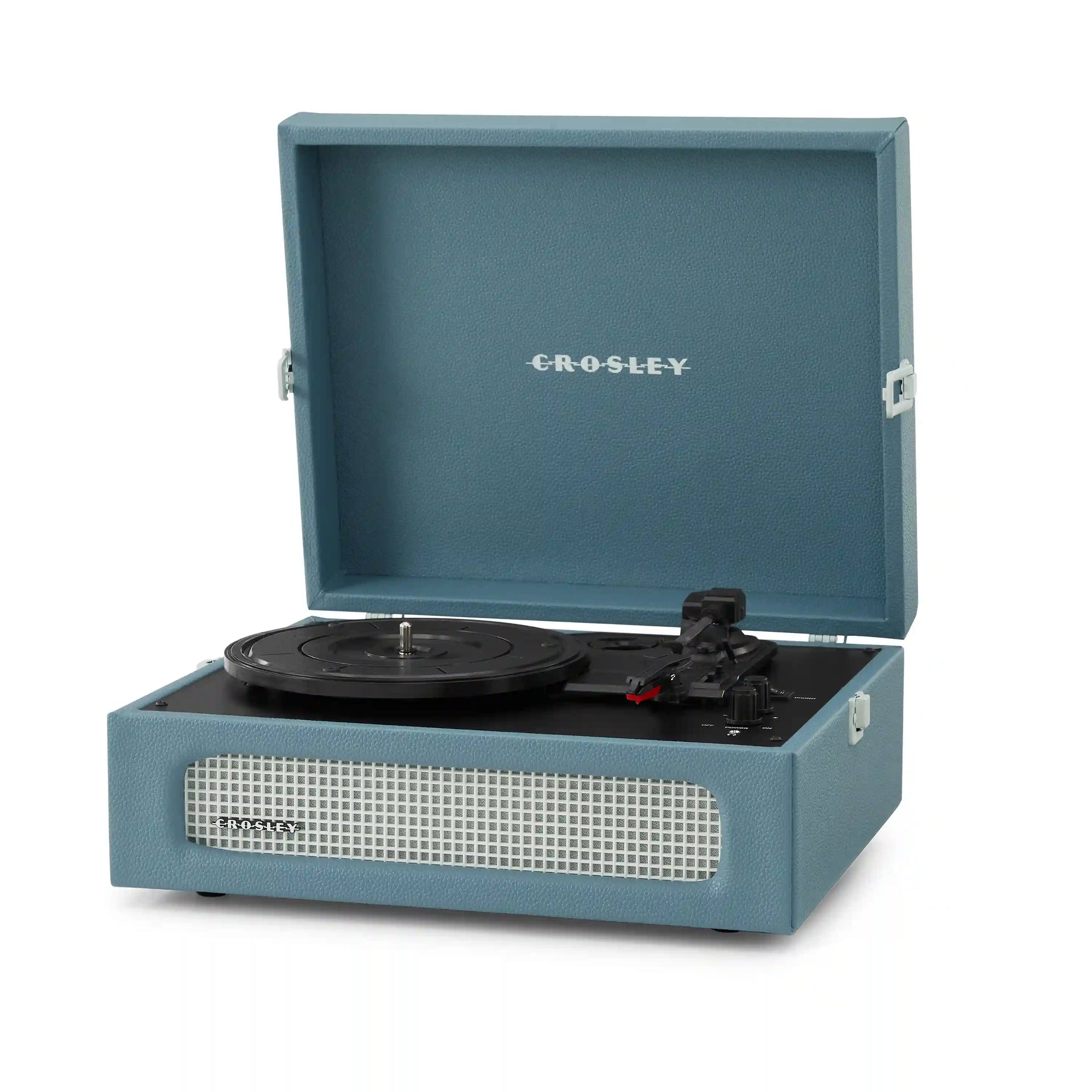 Voyager Bluetooth Record Player Washed Blue