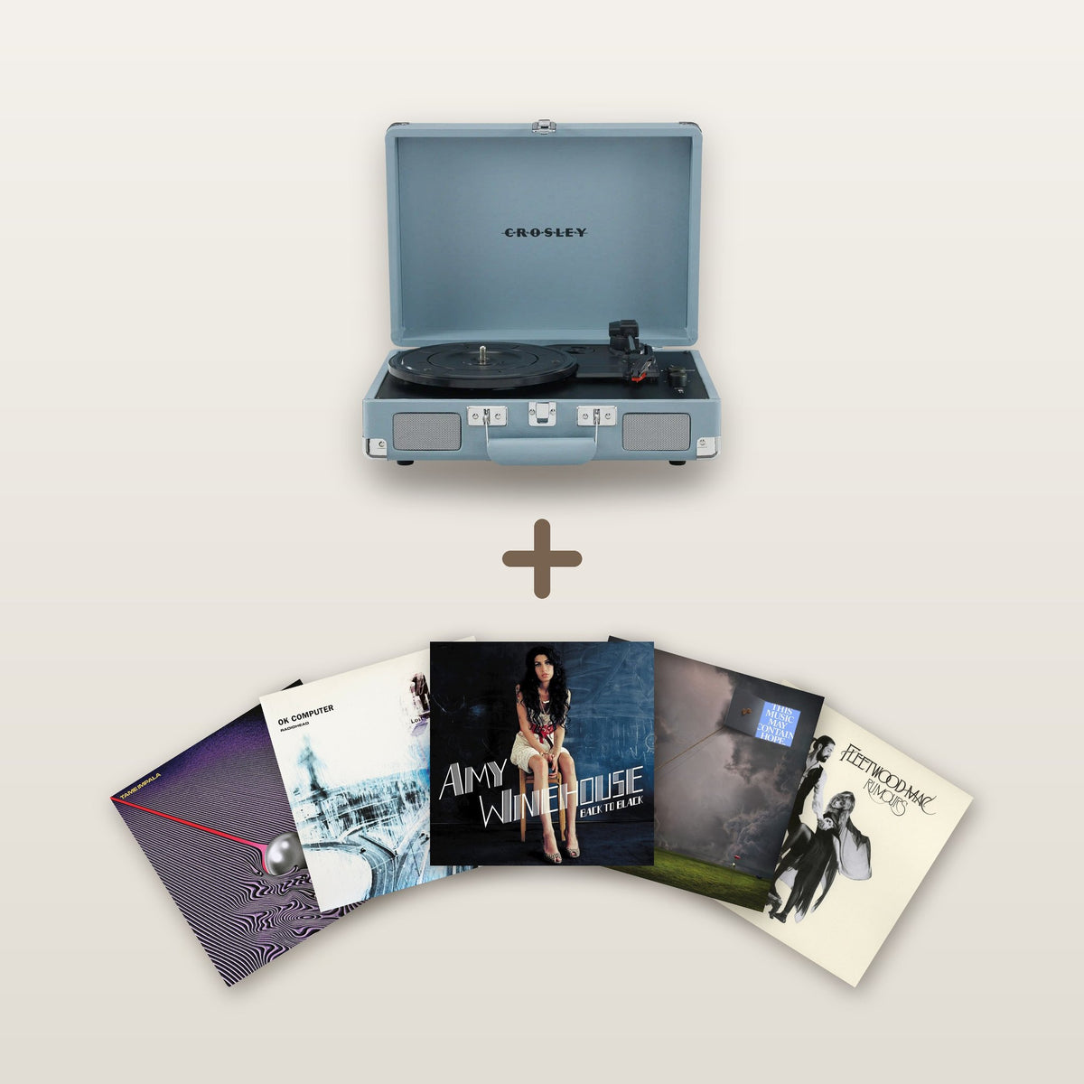 Cruiser Record Player + Vinyl Record