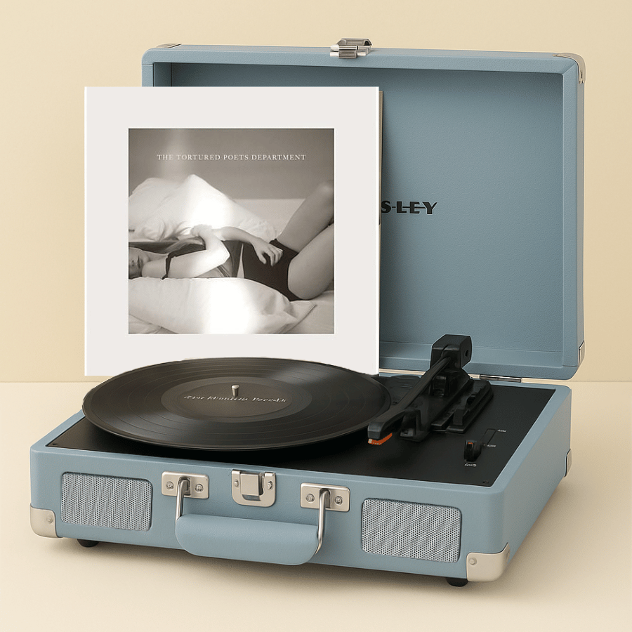 Suitcase Record player + Vinyl Combo Deal
