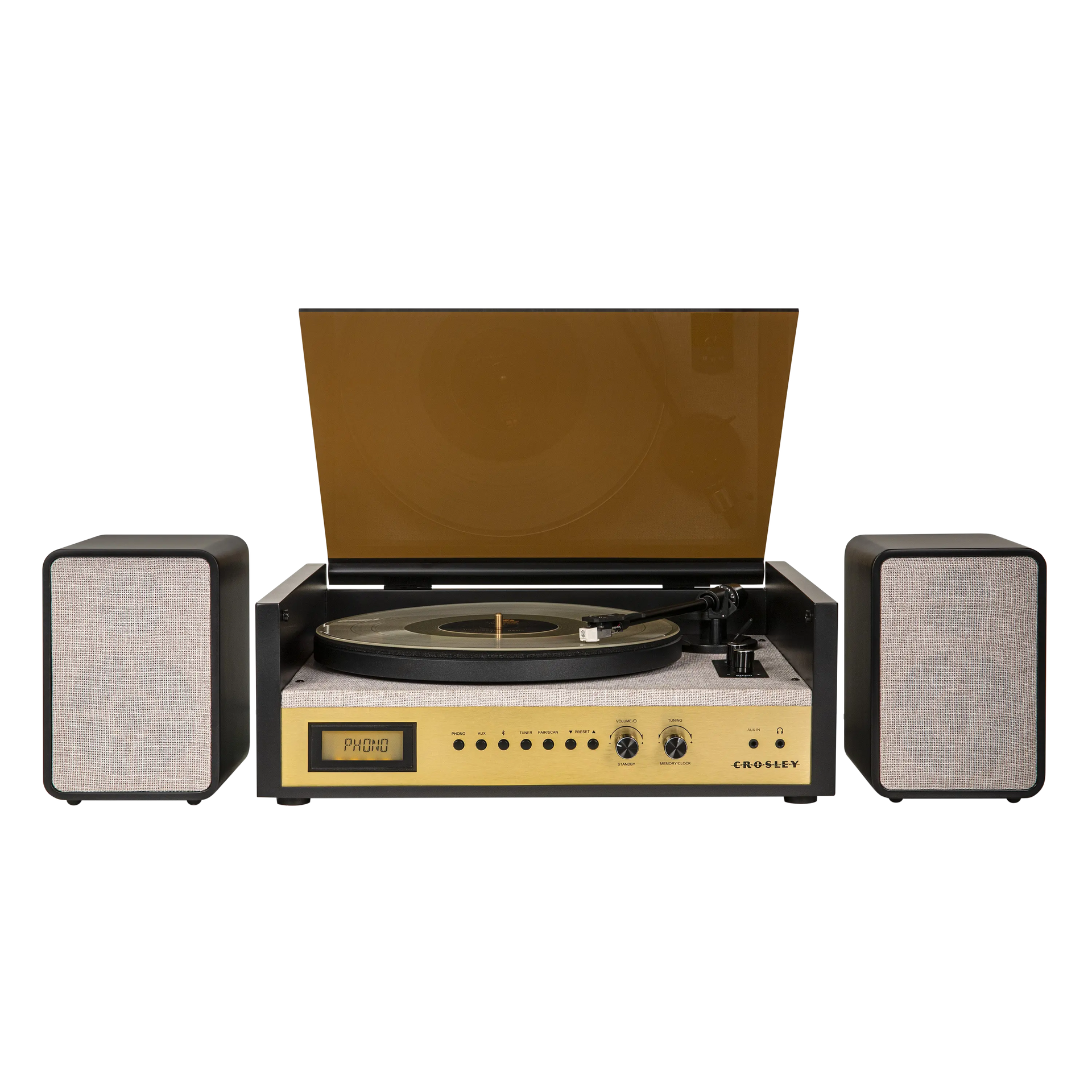 Coda Bluetooth record player with external speakers - CR7017B-BK4 | Black Crosley Radio Europe