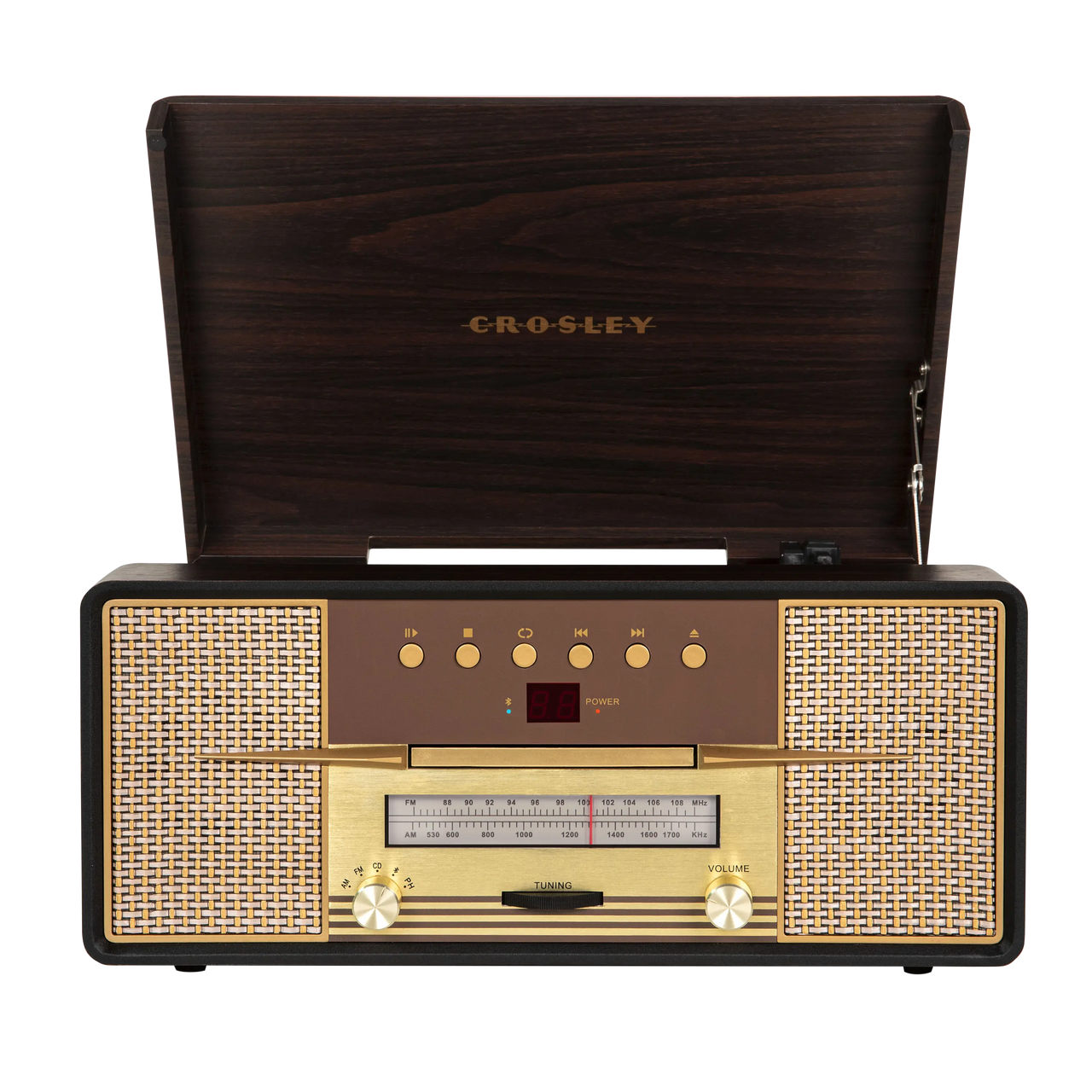 Rhapsody Entertainment Center - CR7016A-MA4 | Mahogany Crosley Radio Europe